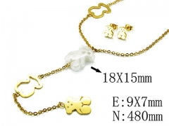 HY Wholesale Bears Earring/Pendant Set-HY64S0649IKR