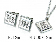 HY Wholesale Jewelry Zircon / Crystal Sets-HY64S1053HHE