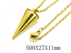 HY Wholesale 316L Stainless Steel Necklace-HY41N0020OR