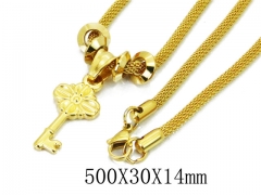 HY Wholesale 316L Stainless Steel Necklace-HY41N0015HJQ