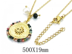 HY Wholesale 316L Stainless Steel Necklace-HY20N0023HLA