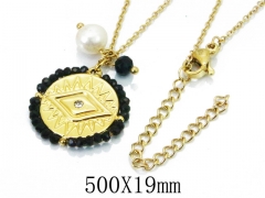 HY Wholesale 316L Stainless Steel Necklace-HY20N0026HLS