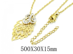 HY Wholesale 316L Stainless Steel Necklace-HY20N0092PT