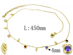 HY Wholesale 316L Stainless Steel Necklace-HY20N0041HIT