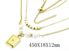 HY Wholesale 316L Stainless Steel Necklace-HY20N0038HMC