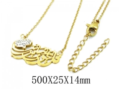 HY Wholesale 316L Stainless Steel Necklace-HY20N0103PQ