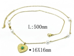 HY Wholesale 316L Stainless Steel Necklace-HY20N0030HKS