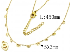 HY Wholesale 316L Stainless Steel Necklace-HY20N0054HID