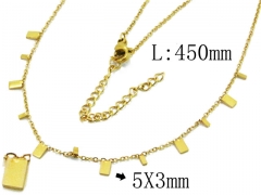 HY Wholesale 316L Stainless Steel Necklace-HY20N0051HIA