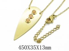 HY Wholesale 316L Stainless Steel Necklace-HY20N0008HFF