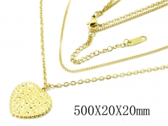 HY Wholesale 316L Stainless Steel Necklace-HY20N0037HFF