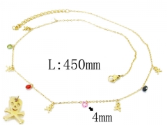 HY Wholesale 316L Stainless Steel Necklace-HY20N0058HIC