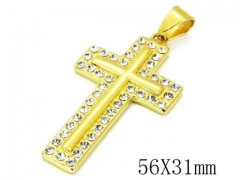 HY 316L Stainless Steel Cross Pendants-HY13P0817HJC