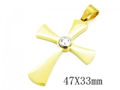 HY 316L Stainless Steel Cross Pendants-HY13P0845HQQ