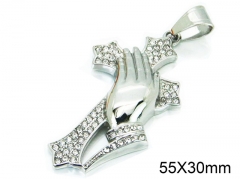 HY 316L Stainless Steel Cross Pendants-HY13P0955HHA