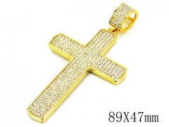 HY 316L Stainless Steel Cross Pendants-HY13P0768JHD