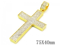 HY 316L Stainless Steel Cross Pendants-HY13P0780JHX