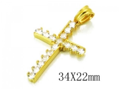 HY 316L Stainless Steel Cross Pendants-HY13P0471HID