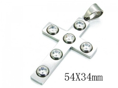 HY 316L Stainless Steel Cross Pendants-HY13P0839HOL