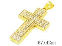 HY 316L Stainless Steel Cross Pendants-HY13P0788JHW