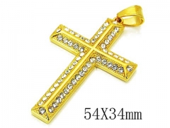 HY 316L Stainless Steel Cross Pendants-HY13P0696HWW