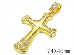 HY 316L Stainless Steel Cross Pendants-HY13P0792INC