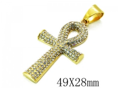 HY 316L Stainless Steel Cross Pendants-HY13P0255HML