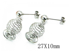 HY Wholesale 316L Stainless Steel Earrings-HY64E0311LW