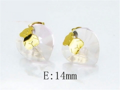 HY Stainless Steel 316L Bear Earrings-HY64E0381PF