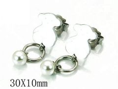 HY Stainless Steel 316L Bear Earrings-HY90E0169OW