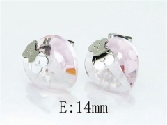 HY Stainless Steel 316L Bear Earrings-HY64E0380OX