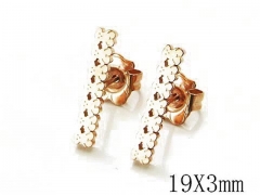 HY Stainless Steel 316L Bear Earrings-HY90E0174OE