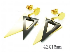 HY Wholesale 316L Stainless Steel Earrings-HY81E0039HEE