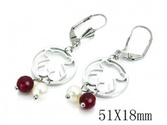 HY Stainless Steel 316L Bear Earrings-HY64E0282OZ