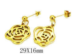 HY Wholesale 316L Stainless Steel Earrings-HY64E0317MC