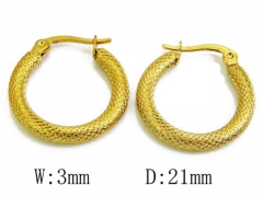 HY Wholesale Stainless Steel Hollow Hoop Earrings-HY58E0328J0