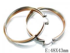 HY Stainless Steel Twisted Earrings-HY06E1619H20