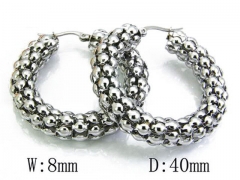 HY Wholesale Stainless Steel Hollow Hoop Earrings-HY58E0310M0