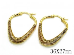 HY Wholesale Stainless Steel Hollow Hoop Earrings-HY89E0014KR