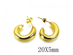 HY Wholesale Stainless Steel Hollow Hoop Earrings-HY08E0041OR