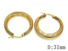 HY Wholesale Stainless Steel Hollow Hoop Earrings-HY89E0005KX