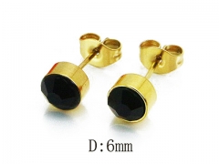 HY Stainless Steel Small Crystal Stud-HY81E0131IW