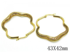 HY Wholesale Stainless Steel Hollow Hoop Earrings-HY89E0011KC