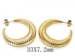 HY Wholesale Stainless Steel Hollow Hoop Earrings-HY30E1509OA