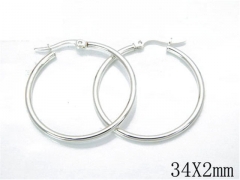 HY Wholesale Stainless Steel Plating Silver Earrings-HY70E0467JL