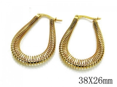 HY Wholesale Stainless Steel Hollow Hoop Earrings-HY89E0008KX