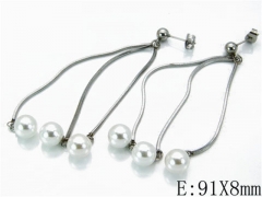 HY Stainless Steel Pearl Earrings-HY06E1643HZZ