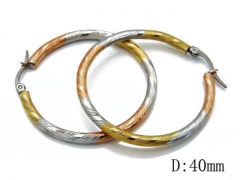 HY Stainless Steel Twisted Earrings-HY58E0033N0