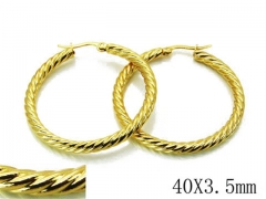 HY Stainless Steel Twisted Earrings-HY89E0035KL