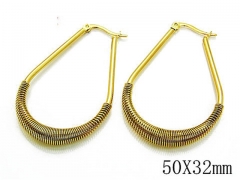 HY Wholesale Stainless Steel Hollow Hoop Earrings-HY89E0012KV